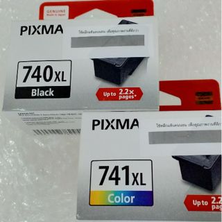 Canon740xlดำ&amp;741xlสี สินค้าของแท้แน่นอน100%ได้น้ำหมึก2.2เท่าตัวคุ้มมากๆๆ