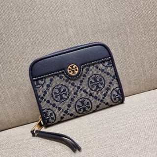 TORY BURCH T MONOGRAM ZIP COIN CASE