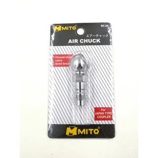 MITO หัวเติมลมสั้น หัวเดี่ยวปลายคอปเปอร์ MI-36 Made in Taiwan