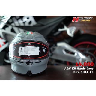 AGV K6 Nardo Grey Size S,M,L