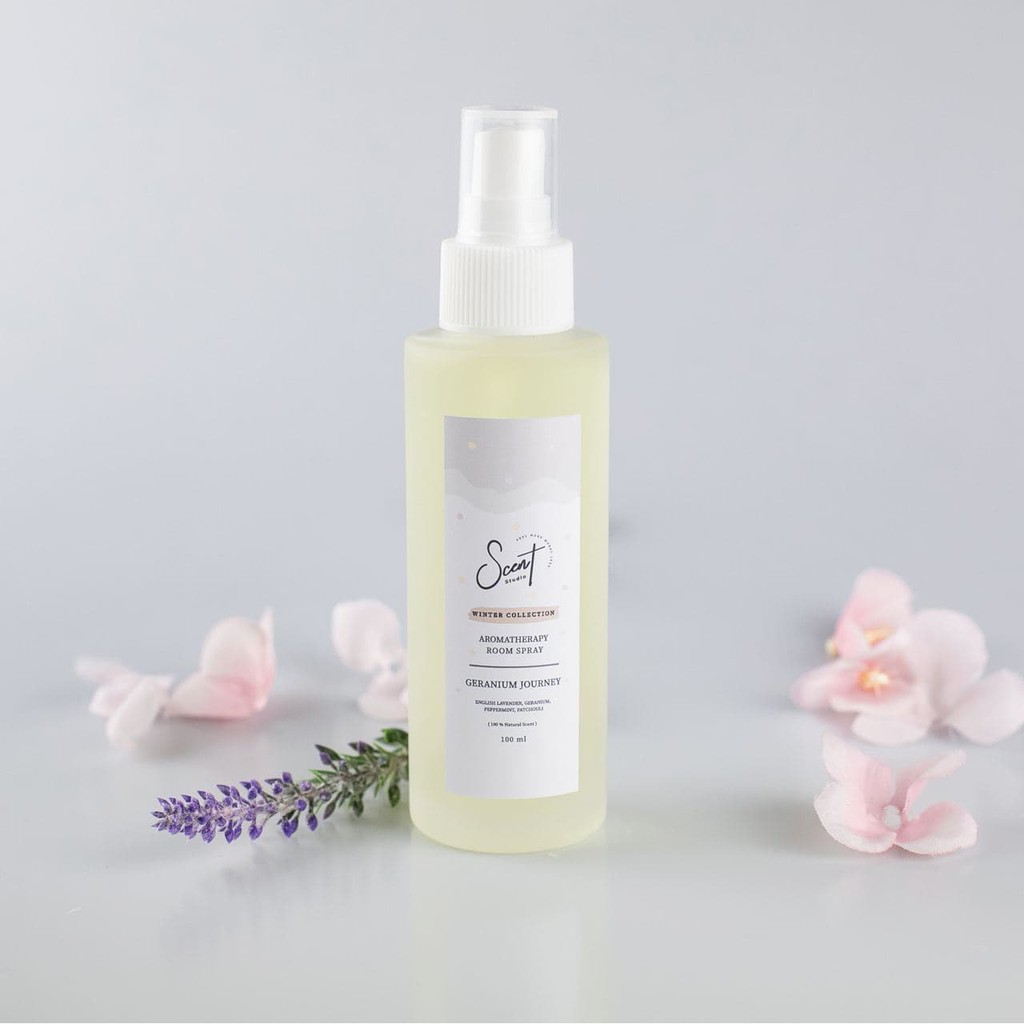 สเปรย์น้ำมันหอมระเหยกลิ่น Geranium Journey (Scent Studio Aromatherapy Room Spray / Pillow Mist)