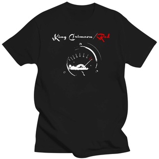 T-shirt  เสื้อยืด วัดความเร็ว พิมพ์ลาย King Crimson สีแดง สีดํา สําหรับผู้ชายS-5XL