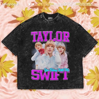 เสื้อยืดผ้าฝ้ายพิมพ์ลายขายดี เสื้อยืด พิมพ์ลาย Taylor SWIFT ขนาดใหญ่ | เสื้อยืด ขนาดใหญ่ | เสื้อยืด ซักได้ | หินล้าง | T