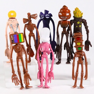 ของเล่นโมเดลหุ่นไซเรน Pvc 8ชิ้น/ชุด