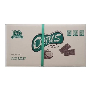 Cobis (โคบิส)ขนมปังกรอบรสมะพร้าว ( 1 แพ็คละ 12 ซอง)