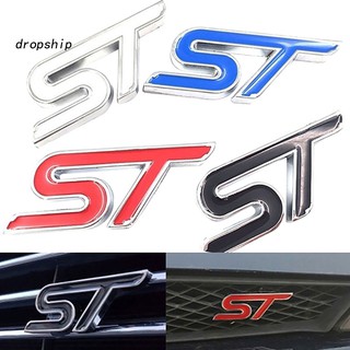 สติ๊กเกอร์ป้ายโลหะ dp 3 d st racing สําหรับตกแต่งรถยนต์ ford focus fiesta mondeo