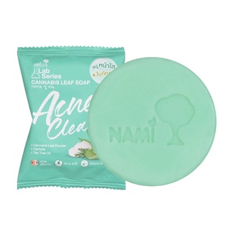 (แท้) Nami Lab Series Leaf Soap Acne Clear 70g นามิ แป ซีรี่ส์ ลีฟ โซป แอคเน่ เคลียร์ สบู่หน้าใส