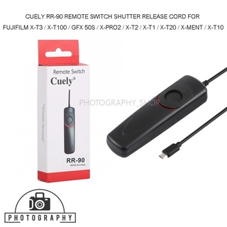 สายลั่น CUELY RR-90 REMOTE SWITCH SHUTTER RELEASE CORD FOR FUJIFILM X-T3 / X-T100 / GFX 50S / X-PRO2 / X-T1,2 / X-