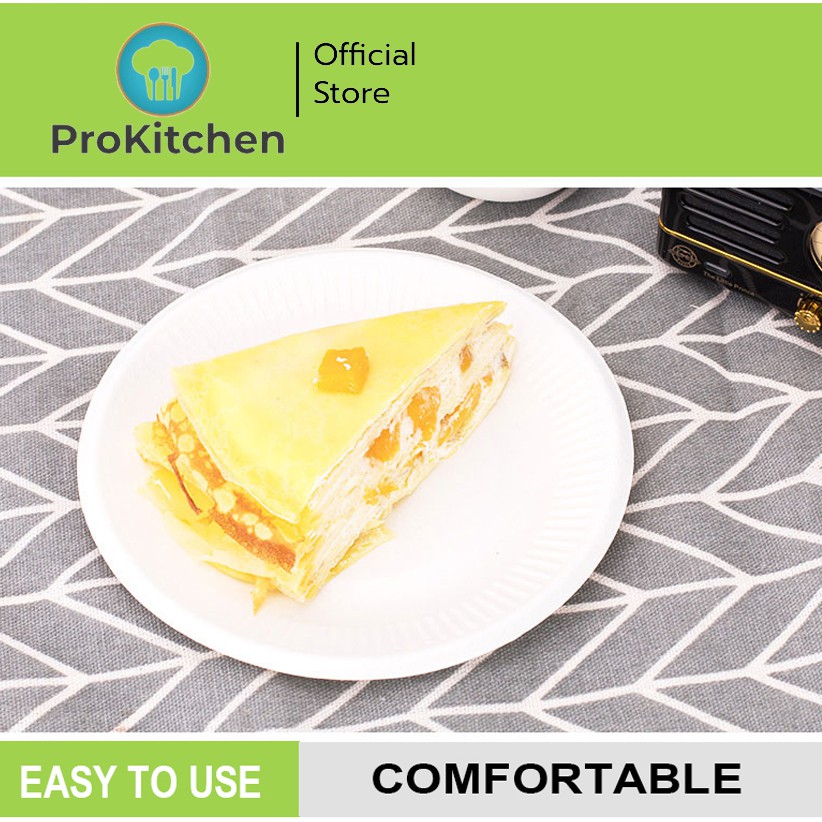 Kudzun จานกระดาษ ขนาด 9 "บรรจุ 50 ใบ ProKitchen