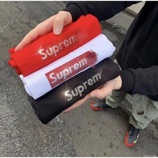 เสื้อยืดแขนสั้น supreme 19 ss 25 annivers แฟชั่น