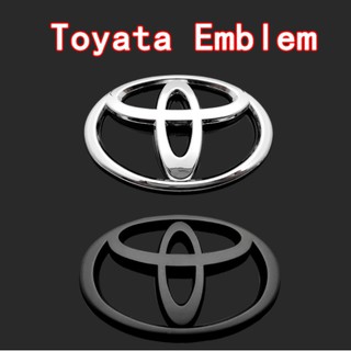 วัดก่อนสั่งซื้อ โลโก้ โตโยต้า ไม่ใช่แปะทับ งานพลาสติก  Toyota emblem logo 3d for yaris vios corolla altis camry fortuner