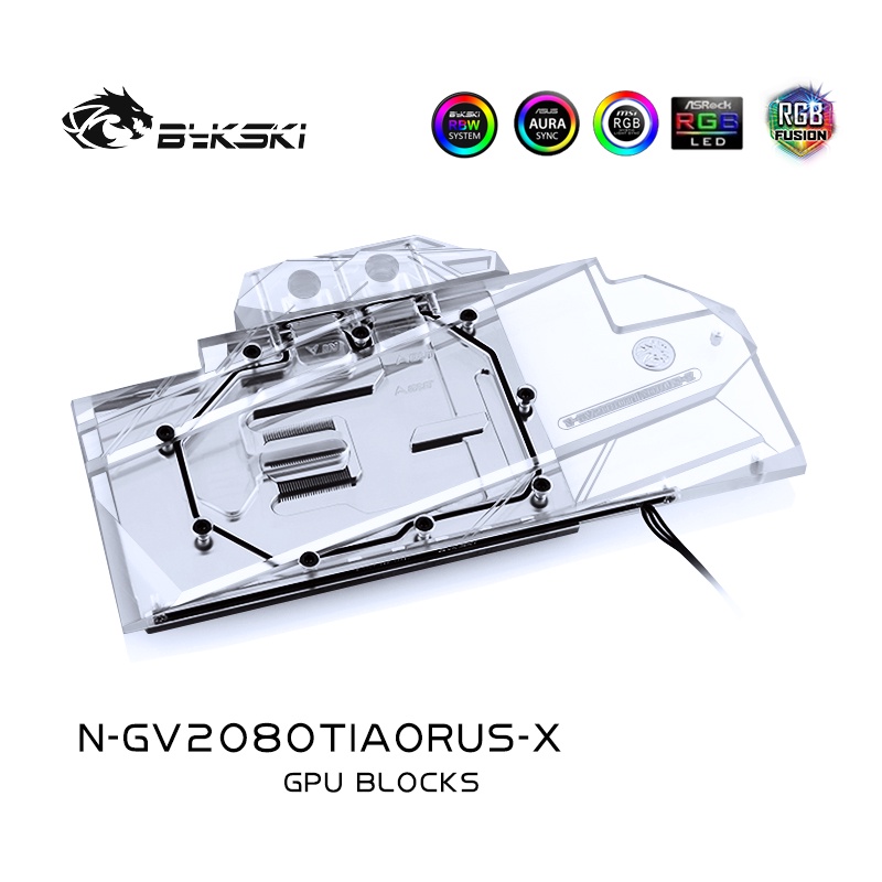 Bykski N-GV2080TIAORUS-X บล็อกหม้อน้ําทองแดง สําหรับ GIGABYTE AORUS GeForce RTX2080TI 11G