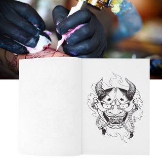 Tattoo Book หนังสือแม่แบบ Hannya อุปกรณ์เสริมสําหรับฝึกสักร่างกาย