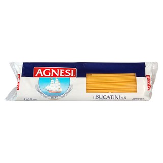 Agnesi Pasta Bucatini 500gm  แอคเนซีพาสต้าบูคาตินี่ 500 กรัม