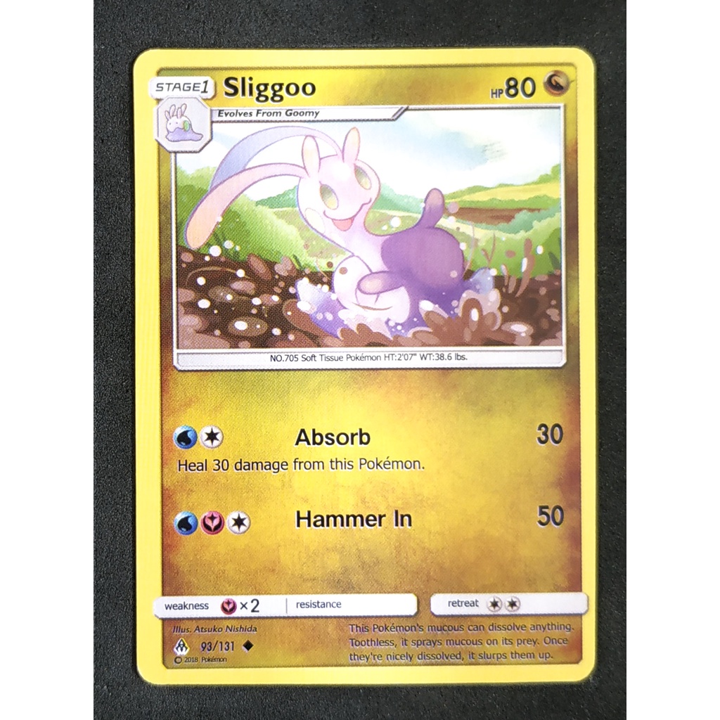 Sliggoo Stage 1 93/131 นูเมล Pokemon Card (Normal) ภาษาอังกฤษ
