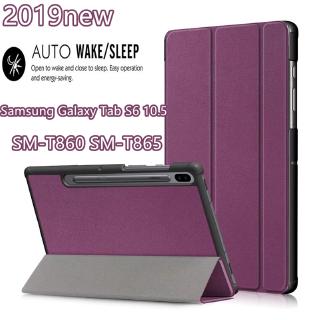 เคสโทรศัพท์หนังแบบพลิกตั้งได้สําหรับ samsung galaxy tab s 6 sm - t 865 10 . 5 2019