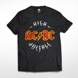 Kaos BAND AC DC เสื้อยืด แรงดันสูง เพลงร็อคเมทัล baju distro unisex KAOS BAND VINTAGE