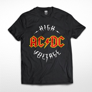 Kaos BAND AC DC เสื้อยืด แรงดันสูง เพลงร็อคเมทัล baju distro unisex KAOS BAND VINTAGE