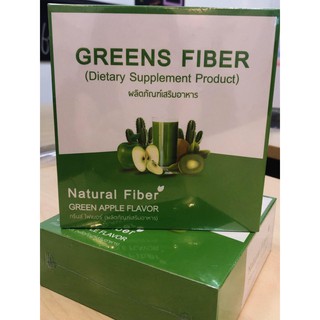 #กรีนส์ไฟเบอร์ดีท็อกGREENS FIBER(ผลิตภัณฑ์เสริมอาหาร)1ซอง18กรัม1กล่องบรรจุ15ซองรสผลไม้รวม