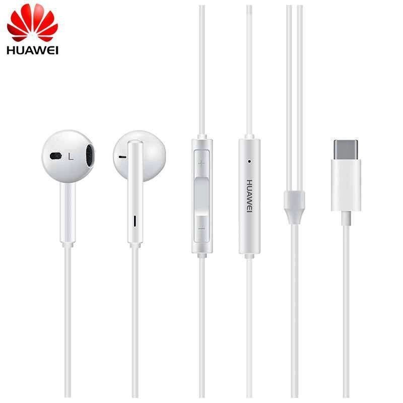 ของแท้ 100% HUAWEI CM33 หูฟังอินเตอร์เฟส Type-C ไมโครโฟน เสียงรอบทิศทาง HUAWEI P20 P30 P40 Pro MATE20 Type-C