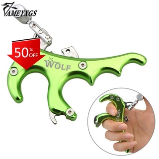 Training Exercise Gym Equipment  Accessories Sports Gear Compound Bow Release Aids 4 Fingers Caliper Thumb Trigger Grip Archery Target