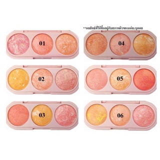 AAC color blusher มี 6 เบอร์ (มีรูป) สีสวย ราคาประหยัด เครื่องสำอางออกใหม่ บลัชออนรุ่นใหม่ บลัชออนเนื้อสัมผัสละเอียด❤❤❤