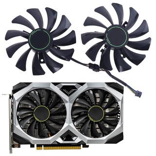 R* พัดลมระบายความร้อนการ์ดจอ HA9010H12F-Z 4Pin แบบเปลี่ยน สําหรับ MSI GTX 1060 1660Ti RTX 2060 VENTUS XS C 1 คู่