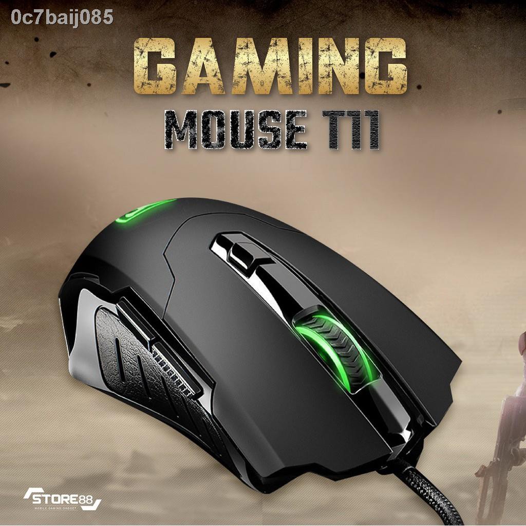 ☾♚№เมาส์เกมมิ่ง T11 [G7_028] เมาส์เล่นเกม gaming mouse macro เมาส์มาโคร เมาส์ปรับDPI เซ็นเซอร์แม่นยำ