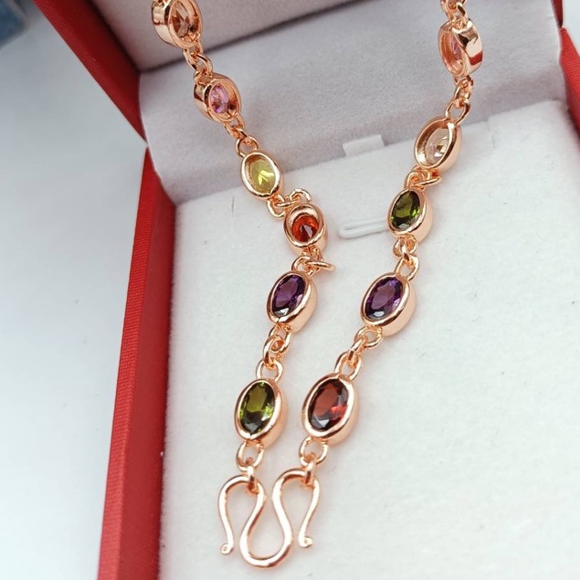 jewelryshop365 K210 สร้อยคอนาคนพเก้า ยาว 24 นิ้ว พลอยมณีใต้น้ำ งานcz แท้ งานไม่ลอก ไม่ดำ ราคา ถูกที่สุด ดีลบีเคเค แกลเลอรีภาพที่ 6