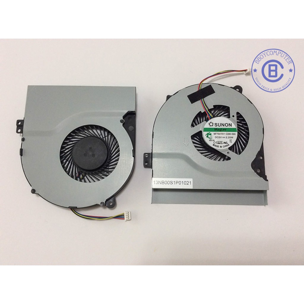 ASUS CPU FAN พัดลม CPU ASUS A550C A550L A550V K450C K450L X450 X450V X450C X450CA X550V K550VC F550V P/N: MF75070V1-C090