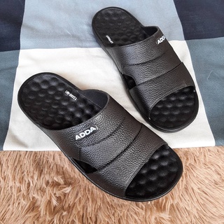 รองเท้ายาง ADDA เพื่อสุขภาพ มีปุ่มนวดเท้า สีดำ ไซส์ 40-44