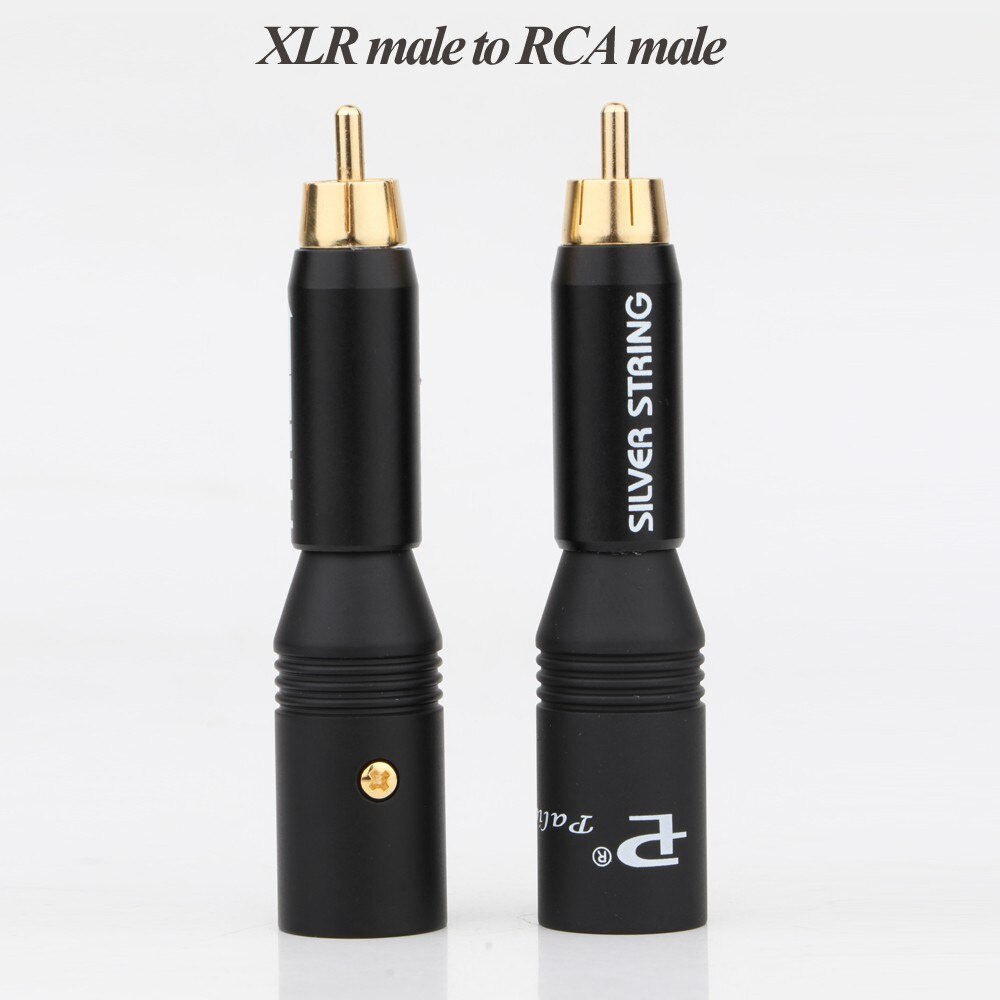 Preffair High Performacn audio RCA Male to XLR Female Gold Plated adapter Connector for Amplifier  2male 2 female