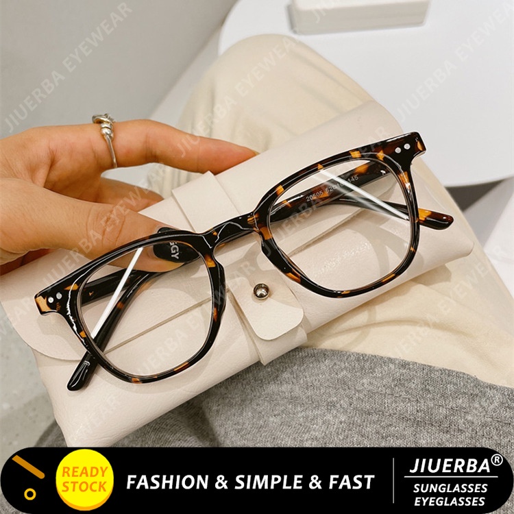(JIUERBA) แว่นตากันแดด กรอบหนา ทรงสี่เหลี่ยม สไตล์ฮิปฮอป วินเทจ แฟชั่นสําหรับผู้ชาย และผู้หญิง