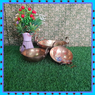 ชื่อ  : Thai Style Brass pan  กะทะทองเหลือง 2 หู SET 3 pcs. เบอร์ 7,8, 9 เหล็ก ทองเหลือง, ทองเหลือง ทองแดง, กระทะทองเหลื