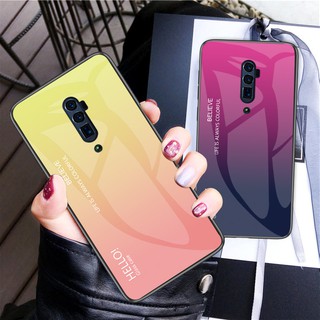 เคสโทรศัพท์แบบกระจกนิรภัยออโรร่าไล่โทนสี 10x zoom สําหรับ oppo reno 10