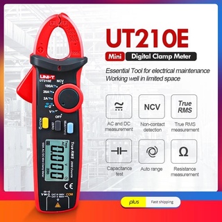 UNI-T UNI T UT210E Pro Digital AC DC True RMS คีมแอมป์มิเตอร์มัลติมิเตอร์ความต้านทานความถี่ Tester