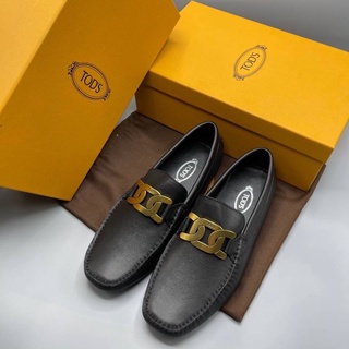 NEW TODS BRANDED METAL CHAIN ACCESSORY LOAFER