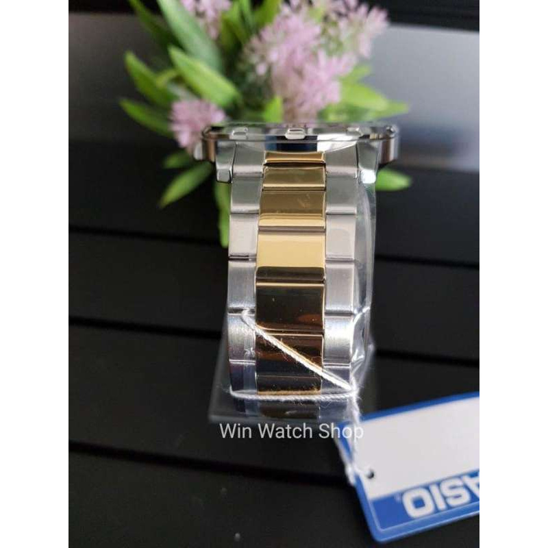 Win Watch shop นาฬิกา Casio รุ่น MTPVD01SG9B นาฬิกาผู้ชายสายแสตนเลส สีเงินทอง สองกษัตริย์ รุ่นใหม่ล่