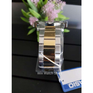 Win Watch shop นาฬิกา Casio รุ่น MTPVD01SG9B นาฬิกาผู้ชายสายแสตนเลส สีเงินทอง สองกษัตริย์ รุ่นใหม่ล่าสุด (ส่งฟรี)