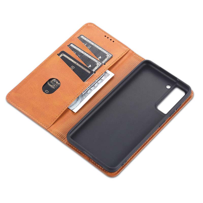 เคสฝาพับแม่เหล็ก สําหรับ Samsung Galaxy S21 FE 5G นิ่ม กระเป๋าสตางค์ - รูปที่ 6