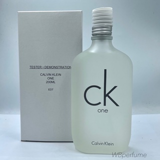 น้ำหอมแท้100% CK One Eau de Toilette Spray ปริมาณ 200 มล. TESTER