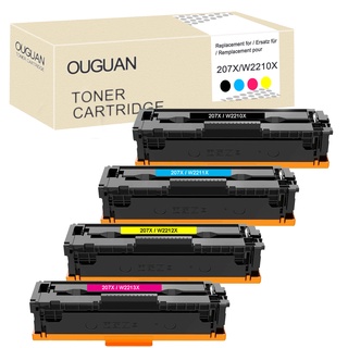 4 Color Toner Cartridges for HP 207A Compatible with W2110A W2111A W2112A W2113A  Printer