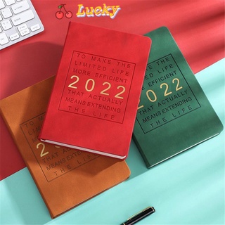 Lucky สมุดโน้ตไดอารี่ ปฏิทิน ขนาด A5 365 วัน 2022 หลากสี DIY