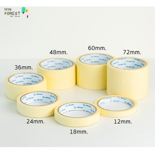 [ ยกแถว ] Wintape (วินเทป) เทปย่น 20 หลา Masking tape (7ไซส์ • 12,18,24,36,48,60,72มม.) เทปกระดาษกาวย่น เทปหนังไก่