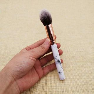 MARBLE BRUSH  แปรงเดี่ยว🖌หัวพุ่ม✅ลายหินอ่อนสวยหรู ขนแปรงนุ่ม ไม่บาดหน้า