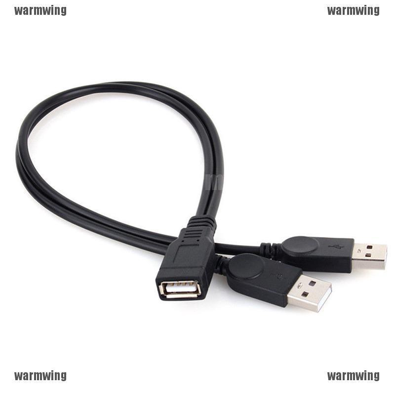 สายเคเบิ้ล USB 2.0 1 Female to 2 Male Y-Splitter Data #3