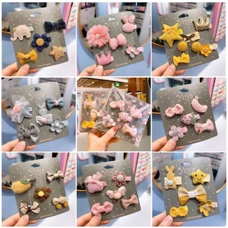 🇹🇭พร้อมส่ง🇹🇭กิ๊บติดผมเด็ก👧🏻กิ๊บจิ๋ว👧🏻แบบมีผ้ารอง