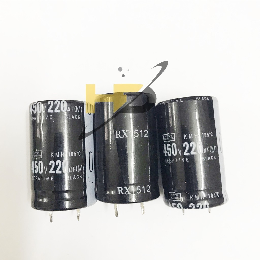 ชุดคาปาซิเตอร์3ตัว 450โวลต์ 220UF คาปาซิเตอร์ ส่วนประกอบคุณภาพสูง