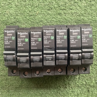 เซอร์กิตเบรกเกอร์ Circuit Breaker ลูกย่อย Schneider 1 Pole 10A-50A