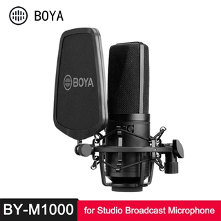 Boya By - M1000 ไมโครโฟนขนาดใหญ่สําหรับสตูดิโอ Live Broadcast Vlog